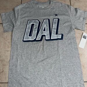 Dallas Cowboys DAL Logo Graphic T-Shirt NFL Gray Men’s Size S